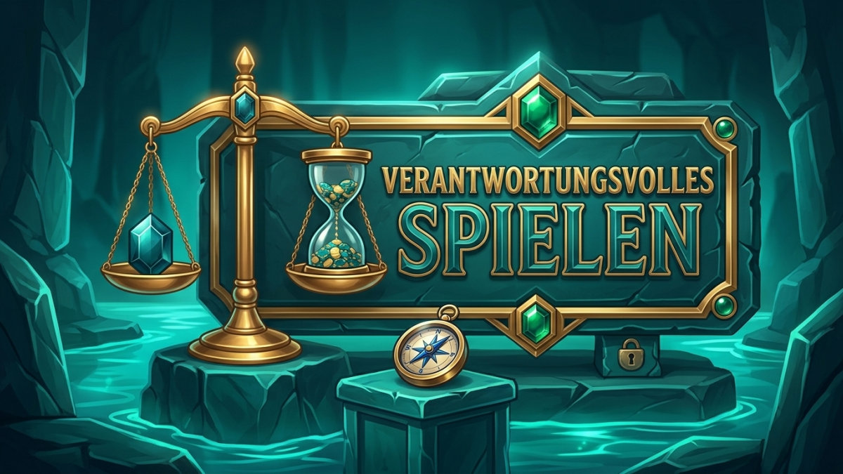 Symbolische Darstellung von Spielerschutz, Limit-Setzung und professioneller Beratung